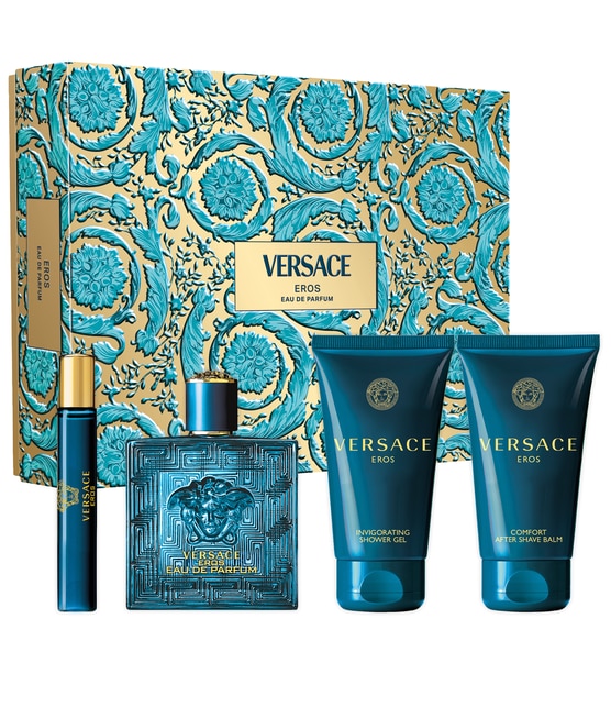 Kit Coffret Versace Eros Masculino Eau de Toilette